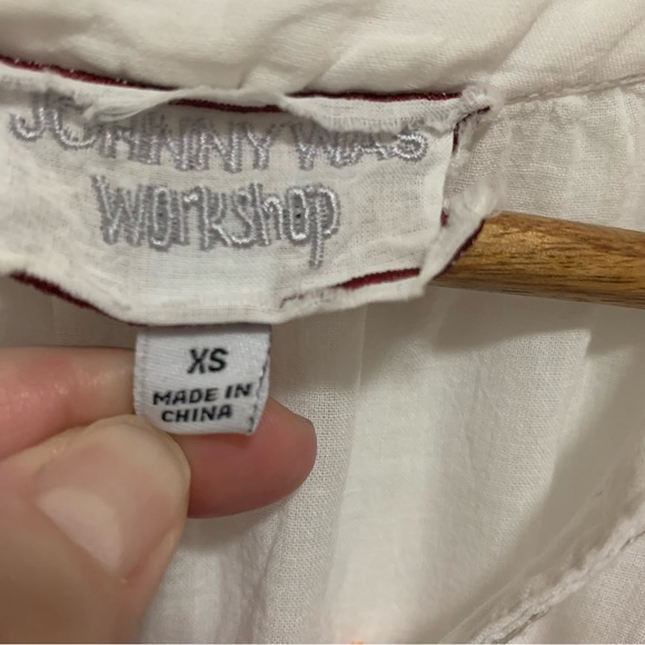 Johnny Was Workshop floral embroidered blouse size XS - Picture 5 of 14